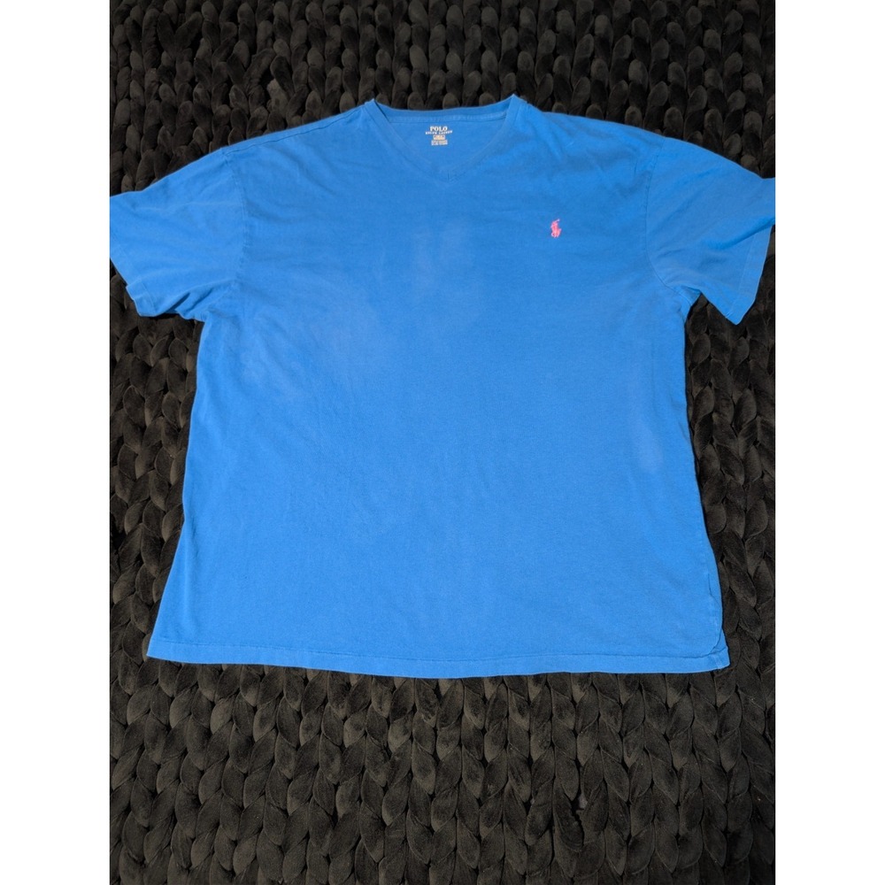 Polo Ralph Lauren Men's Blue Crew Neck Tshirt Big and Tall Size 1XB